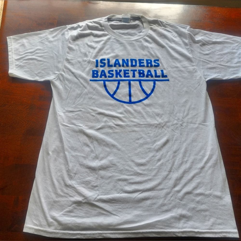 ISLANDERS BASKETBALL T Shirt Large White